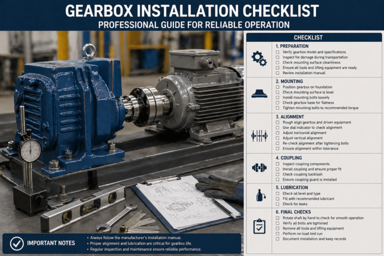 gearbox installation checklist professional guide