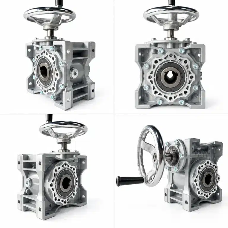Hand Crank Gearbox | Self-Locking Manual Worm Gear Reducer
