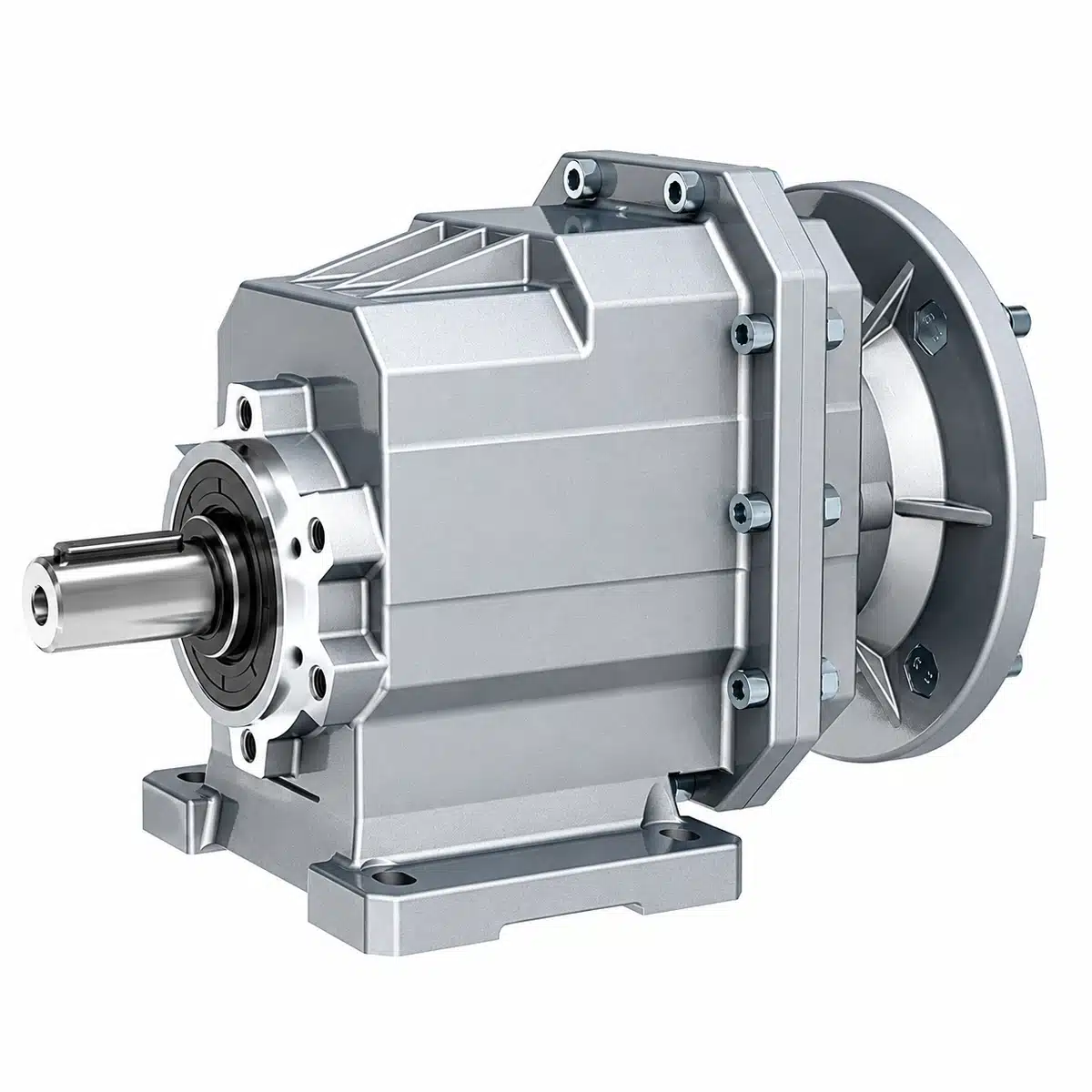 TRC Series helical gearbox with solid output shaft